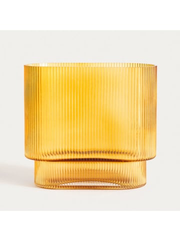 Homla Wazon "Amer" w kolorze żółtym - wys. 18,5 cm