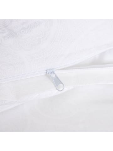 Homla Komplet pościeli satynowej "Hindi" w kolorze białym - 220 x 200 cm