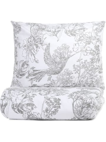 Homla Komplet pościeli "Morales" w kolorze biało-szarym - 220 x 200 cm