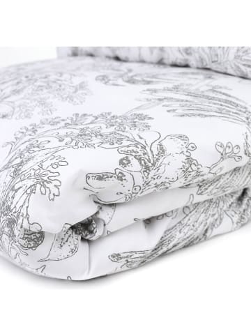 Homla Bettwäsche-Set "Morales" in Weiß/ Grau - (L)220 x (B)200 cm