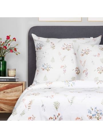 Homla Komplet pościeli "Fern" w kolorze białym ze wzorem - 160 x 200 cm