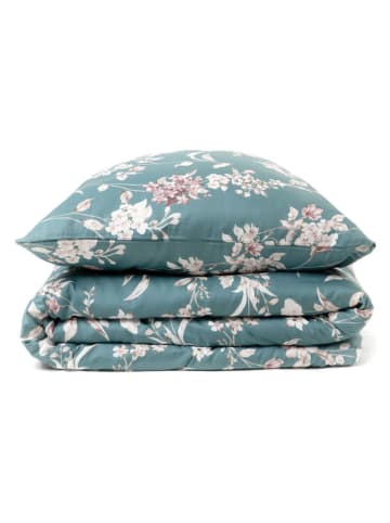 Homla Satijnen beddengoedset "Grelio" turquoise - (L)220 x (B)200 cm