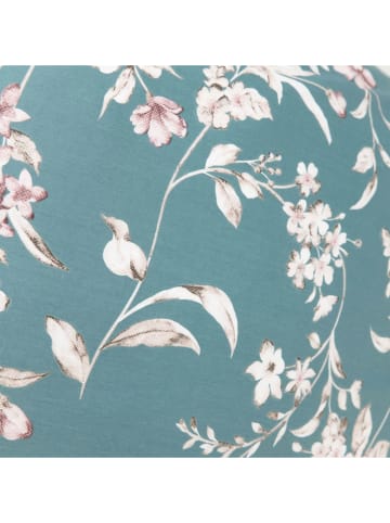 Homla Komplet pościeli satynowej "Grelio" w kolorze turkusowym - 220 x 200 cm