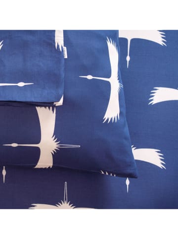 Homla Satijnen beddengoedset "Devika" blauw - (L)200 x (B)160 cm