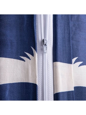 Homla Komplet pościeli satynowej "Devika" w kolorze niebieskim - 200 x 160 cm