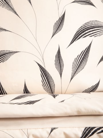 Homla Microvezel beddengoedset "Felicity" crème/zwart