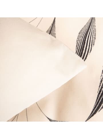 Homla Mikrofaser-Bettwäsche-Set "Felicity" in Creme/ Schwarz - (L)220 x (B)200 cm