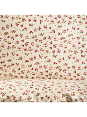 Homla Satijnen beddengoedset "Rosalind" crème/lichtroze - (L)200 x (B)140 cm