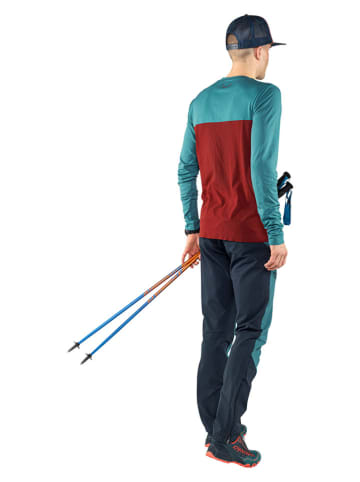 DYNAFIT Funktionslongsleeve "Traverse" in Türkis/ Rot