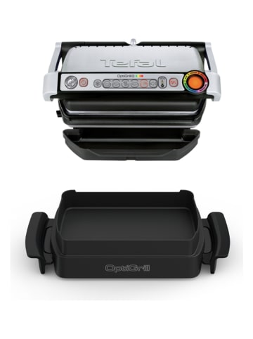 Tefal Grill stołowy "OptiGrill+" w kolorze srebrno-czarnym