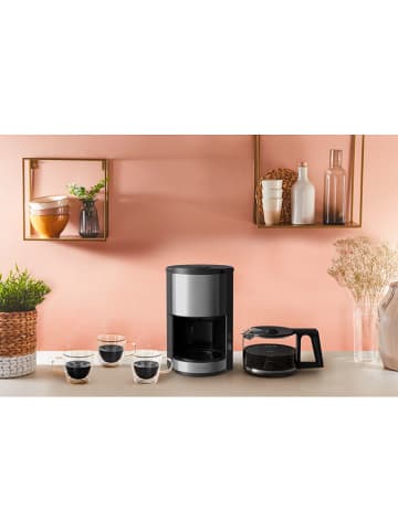 Krups Filterkaffeemaschine KM3210 "Pro Aroma Plus" in Schwarz/ Silber