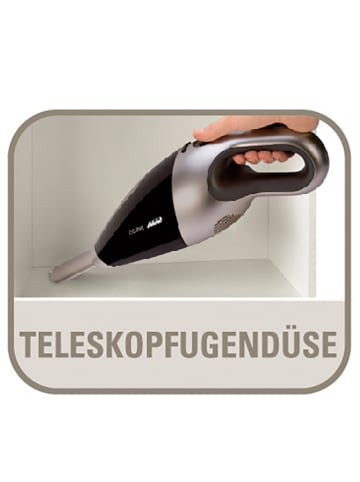 Rowenta Handstaubsauger "Extenso Cyclonic" in Schwarz/ Silber