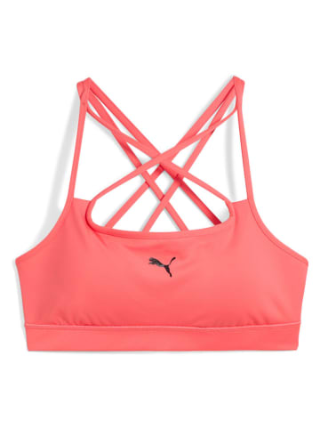 Puma Biustonosz sportowy "Move Strappy" w kolorze koralowym