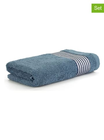 Möve for Frottana 2er-Set: Duschtücher "Möve for frottana" in Graublau