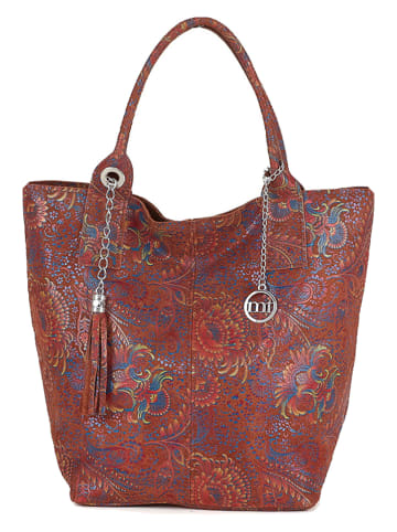 Mia Tomazzi Leder-Schultertasche "Liberazione" in Rot - (B)30 x (H)35 x (T)18 cm