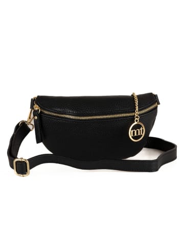 Mia Tomazzi Leder-Brustbeutel "Perugino" in Schwarz - (B)23 x (H)13 x (T)2 cm
