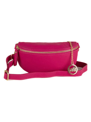 Mia Tomazzi Leder-Brustbeutel "Perugino" in Pink - (B)23 x (H)13 x (T)2 cm