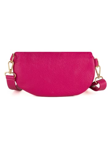 Mia Tomazzi Leder-Brustbeutel "Perugino" in Pink - (B)23 x (H)13 x (T)2 cm