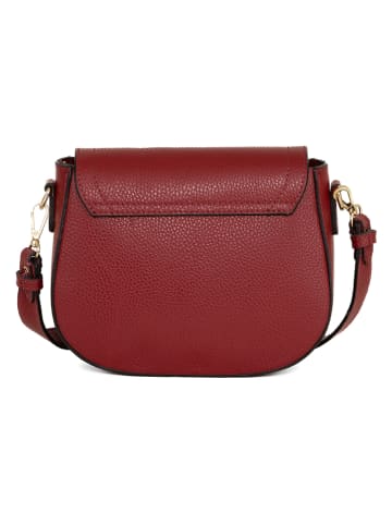 Mia Tomazzi Leren schoudertas "Carracci" bordeaux - (B)23 x (H)18 x (D)7,5 cm