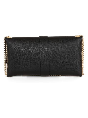 Mia Tomazzi Leren schoudertas "Astura" zwart - (B)24 x (H)13 x (D)6 cm