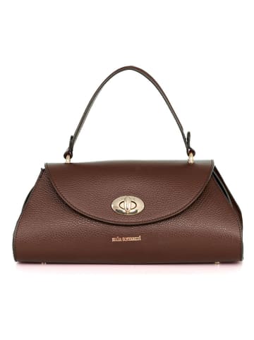 Mia Tomazzi Leder-Umhängetasche ''Bardelli'' in Braun - (B)33 x (H)15,5 x (T)15 cm