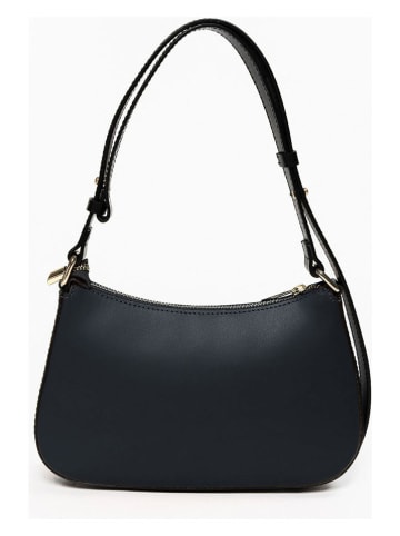 Mia Tomazzi Leder-Henkeltasche "Zubiani" in Schwarz - (B)27 x (H)16 x (T)7 cm