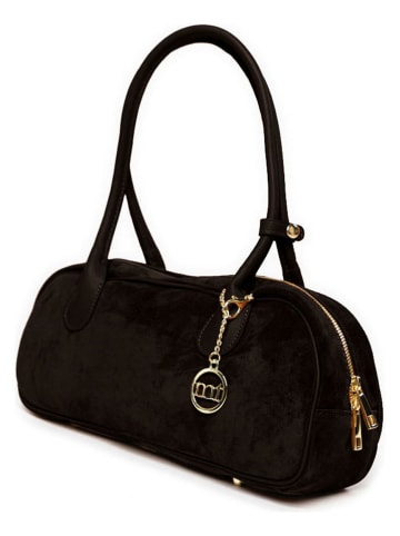 Mia Tomazzi Leder-Schultertasche "Belloveso" in Braun - (B)40 x (H)16 x (T)10 cm