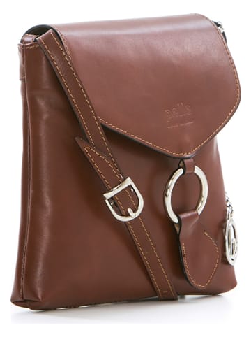 Lia Biassoni Leren schoudertas lichtbruin - (B)21 x (H)22 x (D)4 cm