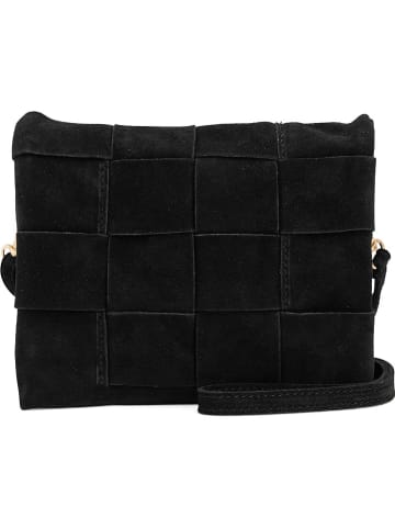 Mia Tomazzi Skórzana torebka "Empoli" w kolorze czarnym - 23 x 17 x 5 cm