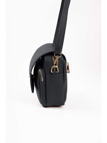 Lia Biassoni Leder-Umhängetasche in Schwarz - (B)23 x (H)20 x (T)9 cm