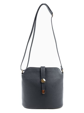 Lia Biassoni Leren schoudertas zwart - (B)24 x (H)22 x (D)10 cm