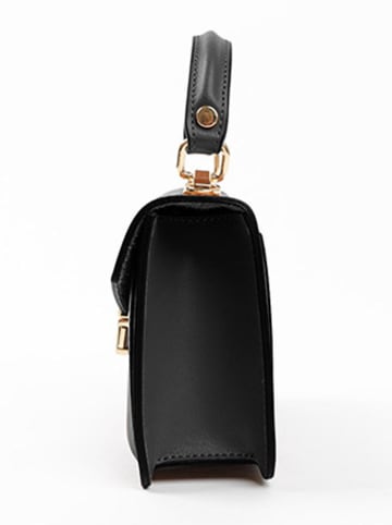 Lia Biassoni Leren handtas zwart - (B)20 x (H)14 x (D)7 cm