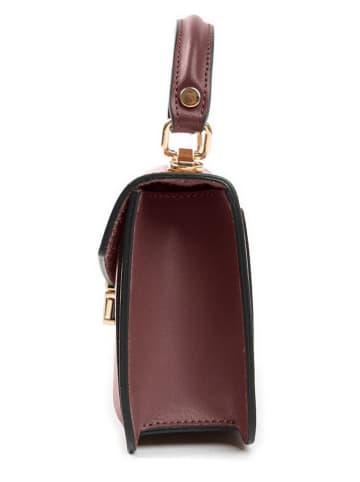 Lia Biassoni Leren handtas bordeaux - (B)20 x (H)14 x (D)7 cm