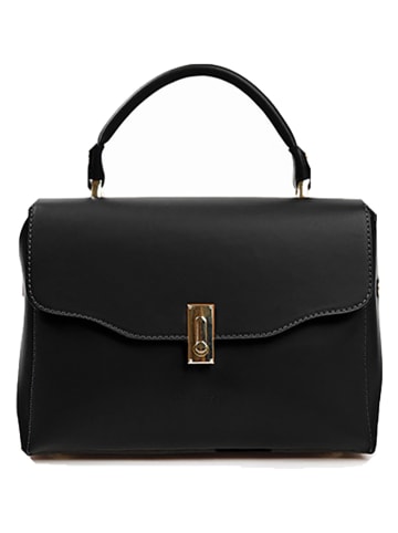 Lia Biassoni Leder-Henkeltasche in Schwarz - (B)29 x (H)29 x (T)12 cm