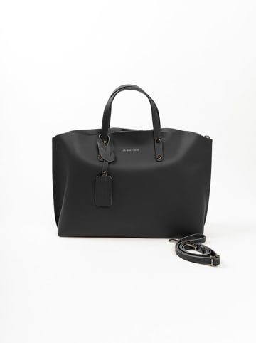 Lia Biassoni Leren shopper "Pedogna" zwart - (B)46 x (H)32 x (D)12 cm