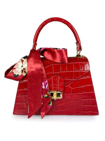 Lia Biassoni Leren handtas "Troina" rood - (B)22 x (H)24 x (D)9 cm