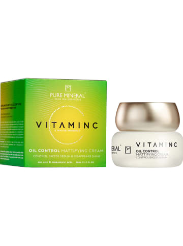 PURE MINERAL Gezichtscrème "Vitamin C Oil Control Mattifying", 50 ml