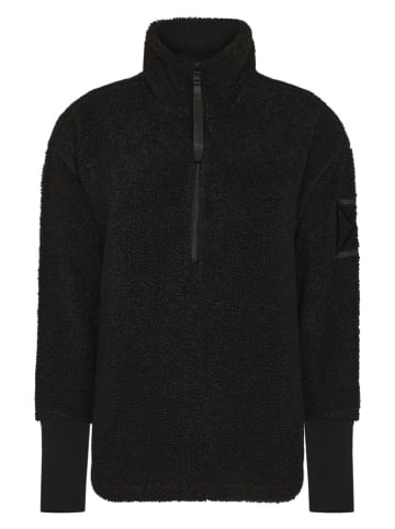 Didriksons Fleecepullover "Monia" in Schwarz