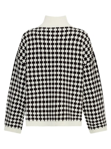 MOSS COPENHAGEN Pullover "Amaria" in Weiß/ Schwarz