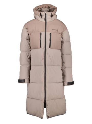 Didriksons Doorgestikte mantel "Hilmer" beige