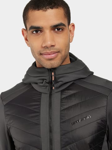Didriksons Funktionsjacke "Zuko" in Grau/ Schwarz