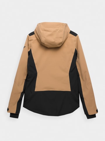 4F Ski-/ Snowboardjacke in Beige/ Schwarz
