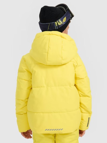 4F Kurtka narciarska w kolorze żółtym