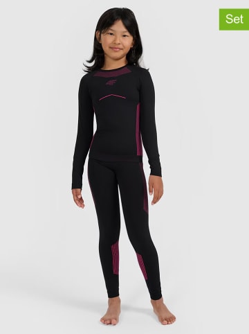 4F 2-delige thermo-ondergoed set zwart