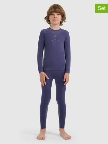 4F 2-delige thermo-ondergoed set paars