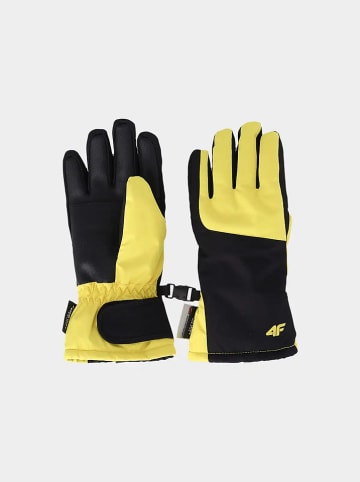 4F Ski-/ Snowboardfingerhandschuhe in Gelb