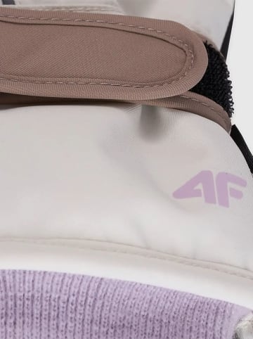 4F Ski-/ Snowboardfingerhandschuhe in Creme