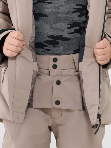 4F Kurtka narciarska w kolorze beżowym