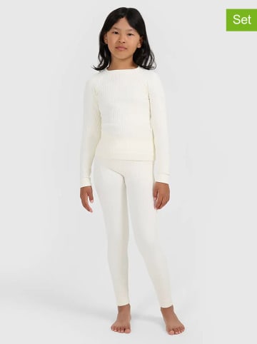 4F 2-delige thermo-ondergoed set crème