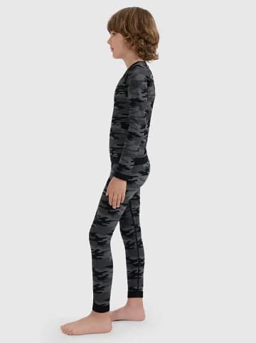 4F 2-delige thermo-ondergoed set antraciet